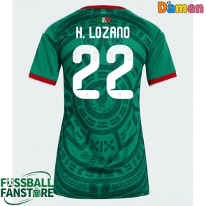 Mexiko Hirving Lozano #22 Replik Heimtrikot Damen WM 2026 Kurzarm